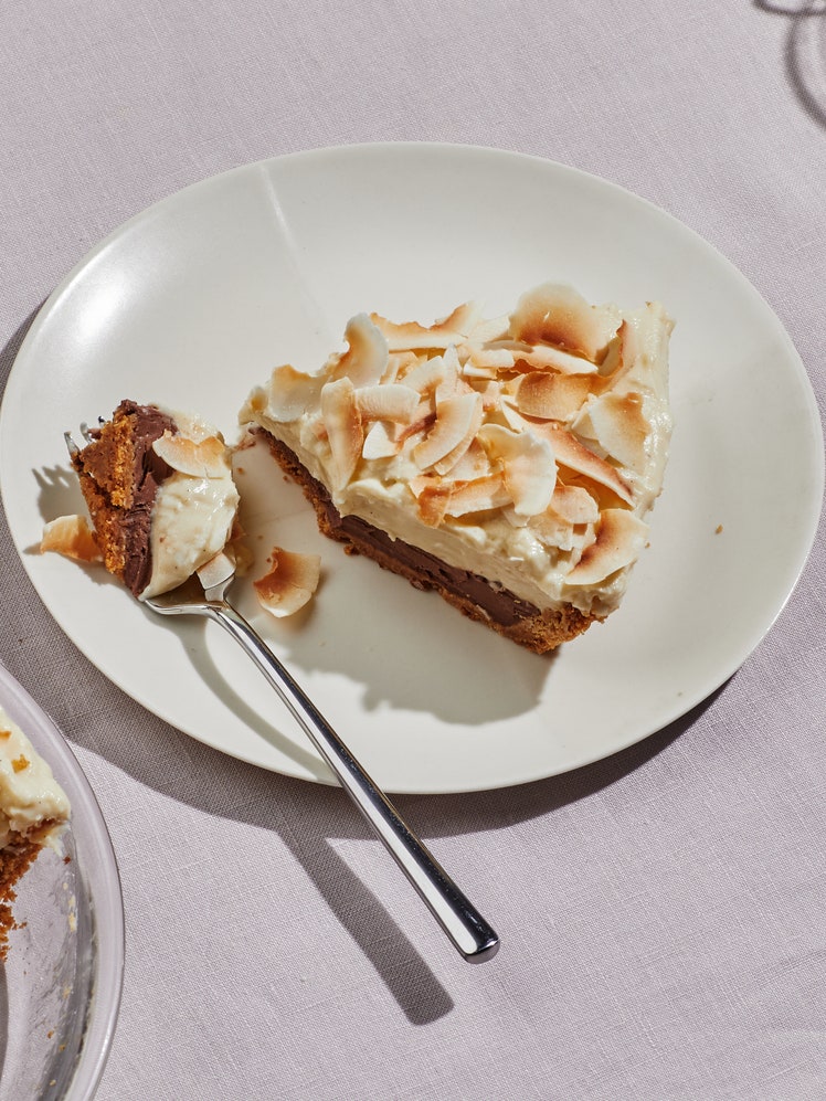 Chocolate and Coconut Cream Pie